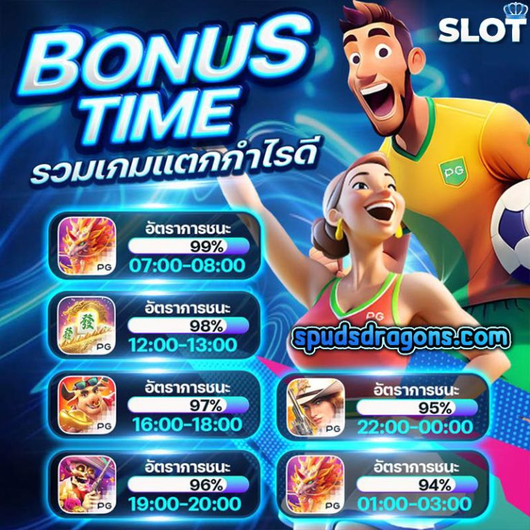 เวลา สล็อต pg แตก
